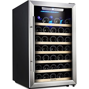 Shop Kalamera Wine Cooler 50 Bottle Single Zone Refrigerator With Digital Temperature Display Overstock 12507466