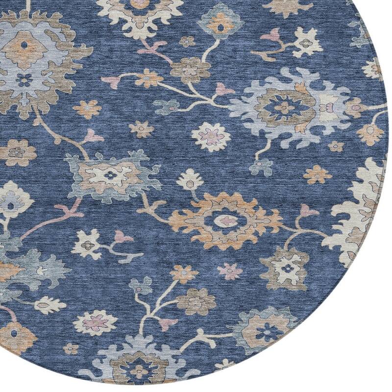 HomeRoots Floral Transitional Rectangle Outdoor Rug