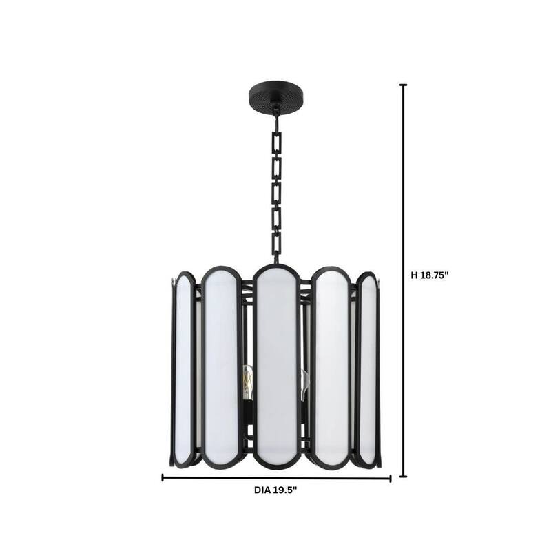 Quorum International 824-4 Warwick 4 Light 20" Wide Multi Light