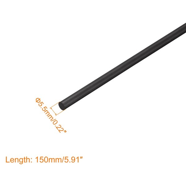 Sourcing Map Kohlefaser-Stab – 4,5 Mm X 300 Mm, Für RC-Modelle, Drohnen, Modellbau & DIY-Projekte