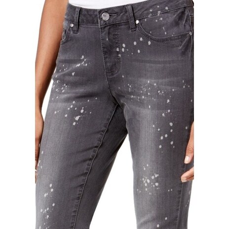 grey paint splatter jeans womens