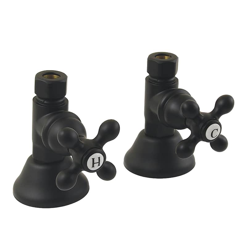 Trimscape Straight Stop Shut Off Valve - Matte Black