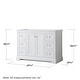 preview thumbnail 5 of 17, Wyndham Collection Avery 48" Single Free Standing Vanity Cabinet Only
