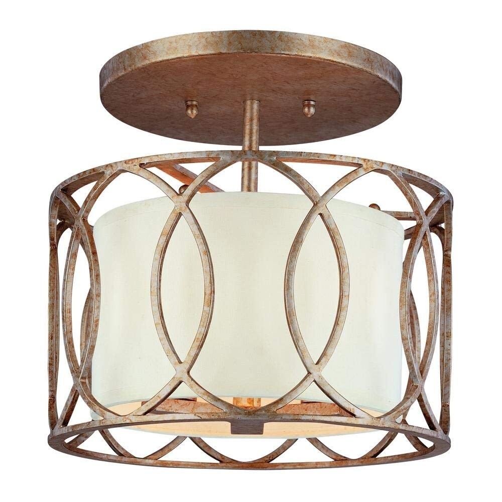 Wrought iron semi flush ceiling lights 2025