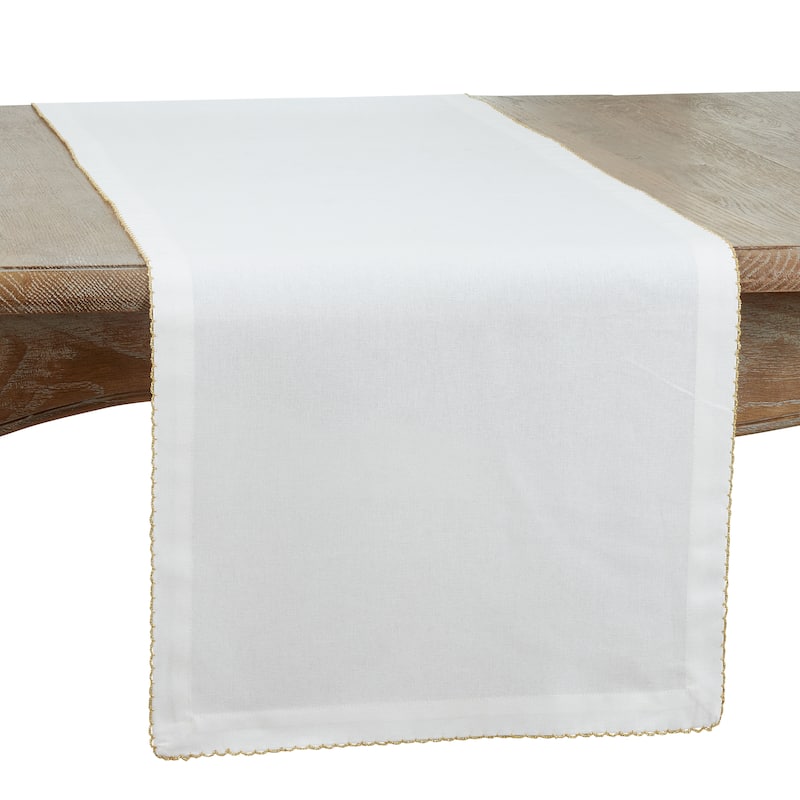 Long Table Runner With Whip Stitched Design