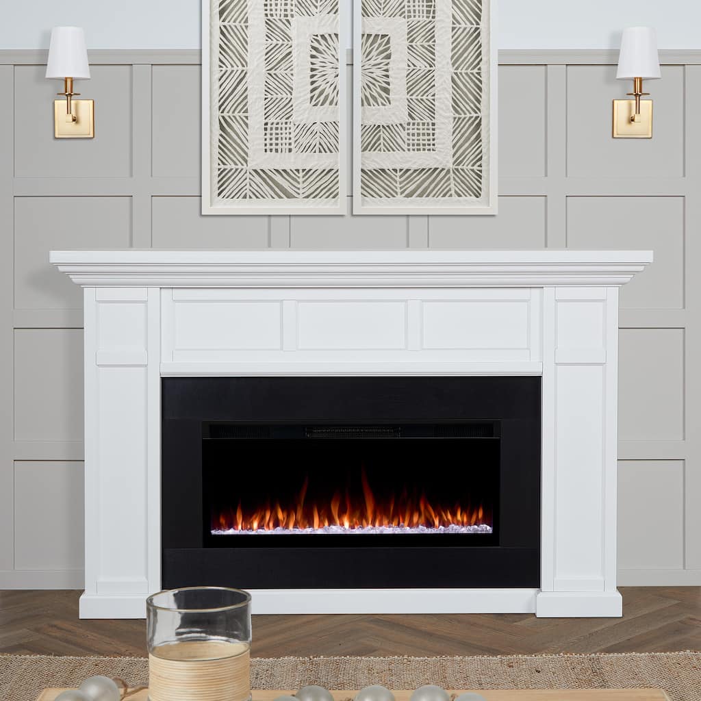 Alcott 75" Smart Landscape Electric Fireplace by Real Flame