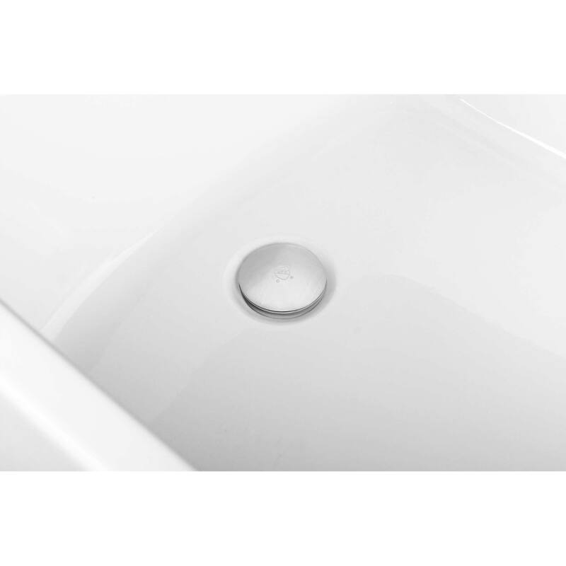 Peter Soaking Single Slipper Rectangular Bathtub in Glossy White