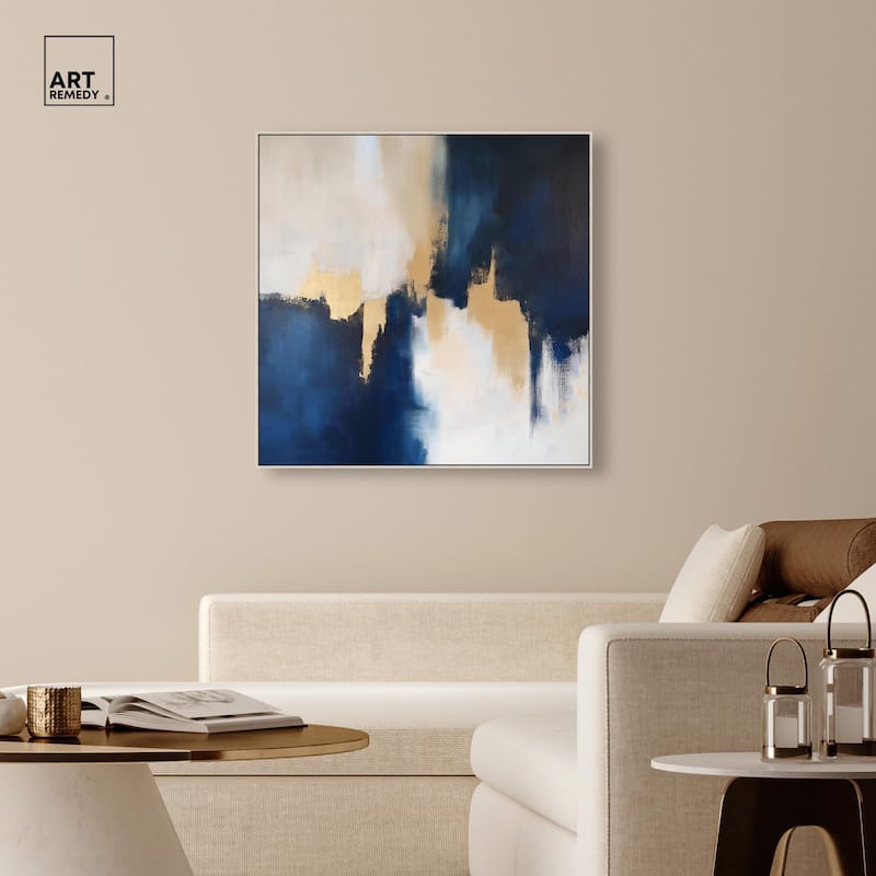 Indigo Aurelian Canvas by Art Remedy