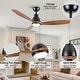 preview thumbnail 53 of 58, YUHAO 56 inch 6 Speed Quiet DC Motor Indoor Matte White Ceiling Fans with Lights and Remote Control