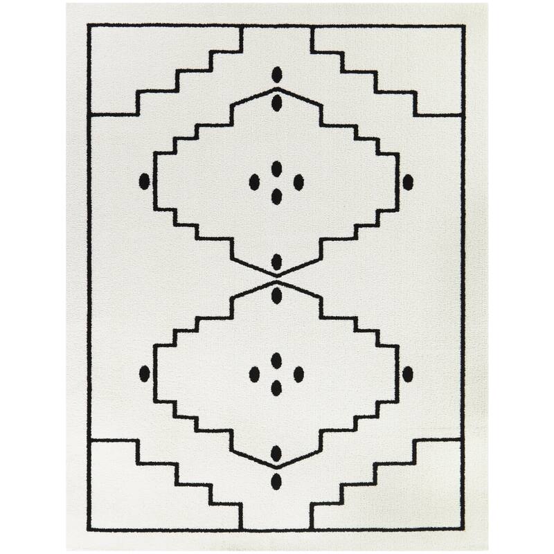 Miklos Modern Medallion Area Rug