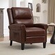 preview thumbnail 5 of 46, HOMYKA Upholstered Chaise Lounge with Nail Trim for Living Room Red Brown