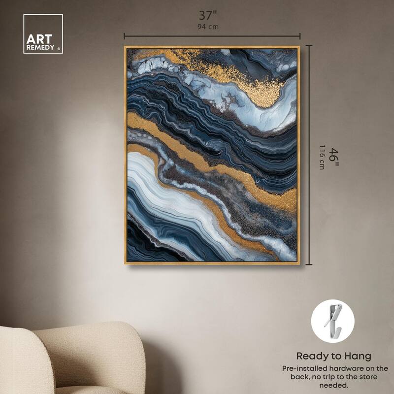 Acrylic Flow I Canvas by Art Remedy