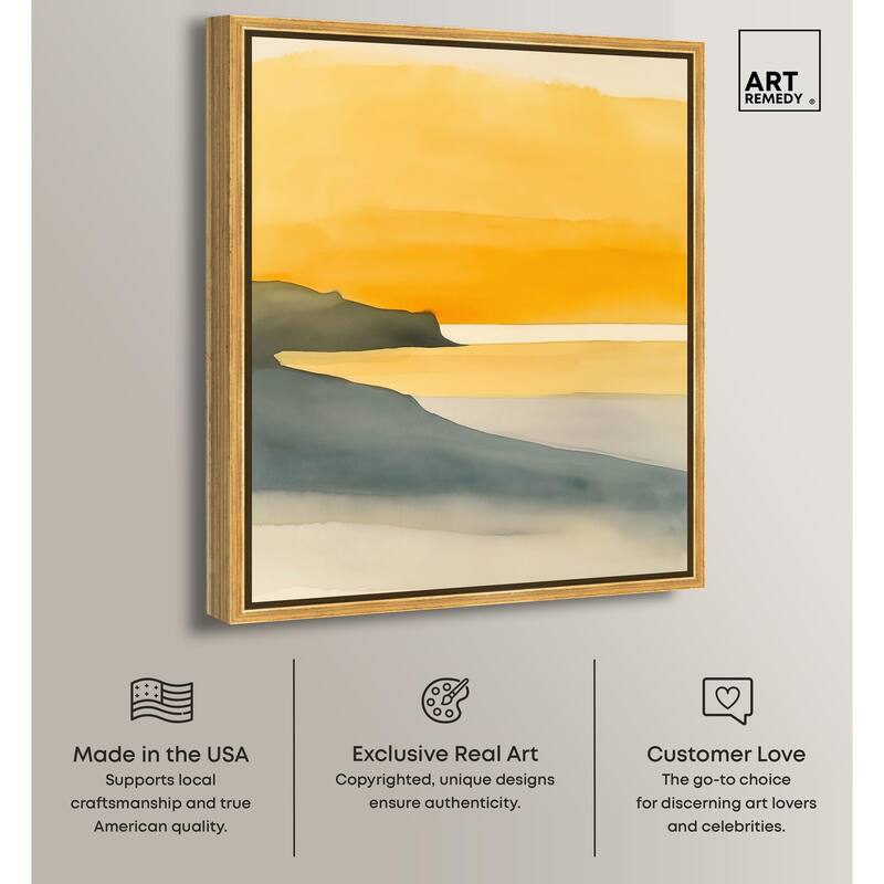 Dawn on the Waves Canvas by Art Remedy