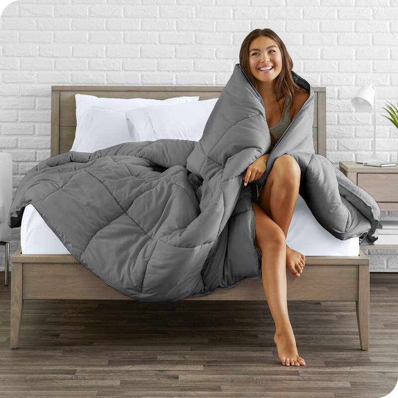 Ivy Union Comforter - Easy Care Ultra-Soft Microfiber - All Season Warmth - Bedding Comforter