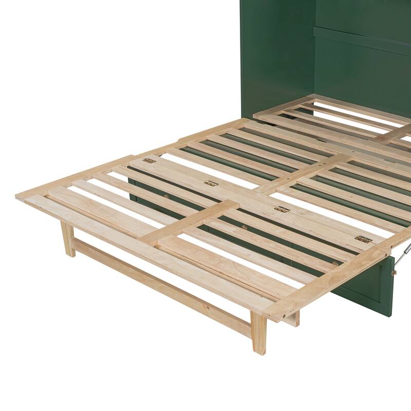Queen Size Murphy Bed with Versatile Storage & Large Drawers