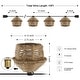 preview thumbnail 7 of 5, Oahu 10-Light Indoor/Outdoor 10 ft. Mid-Century Incandescent G40 Tiki Hut Hemp Rope Shaded String Lights, Brown , by JONATHAN Y