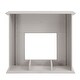 preview thumbnail 6 of 26, SEI Furniture Chase Contemporary Grey Wood Electric Fireplace