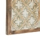 preview thumbnail 4 of 3, Carved Pattern Wood Wall Decor 33 x 1 - 33 x 1 x 33