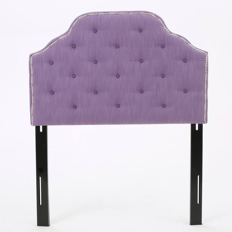 Tufted Upholstered Headboard Twin Size, Solid Wood Head Board with Durable Metal Legs