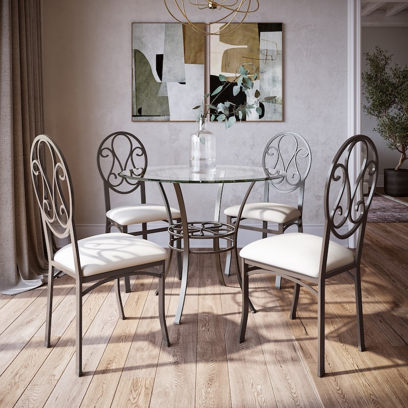 SEI Furniture Celandine Dark Brown Iron Dining Table