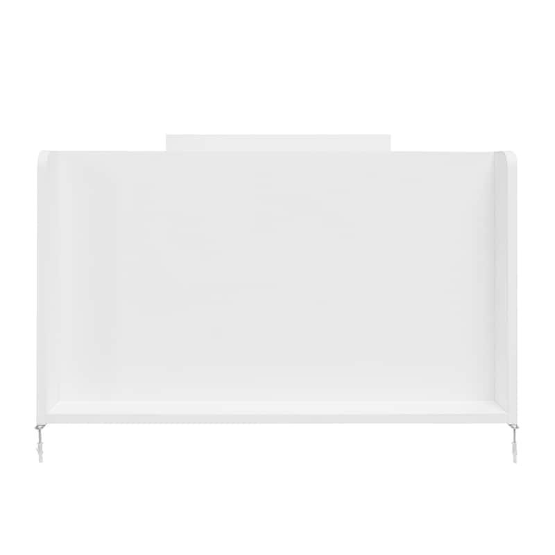 Roomfitters Wardrobe with 3 Drawers, Tall Armoire with Rattan Front, Bedroom Closet Storage Organizer, White