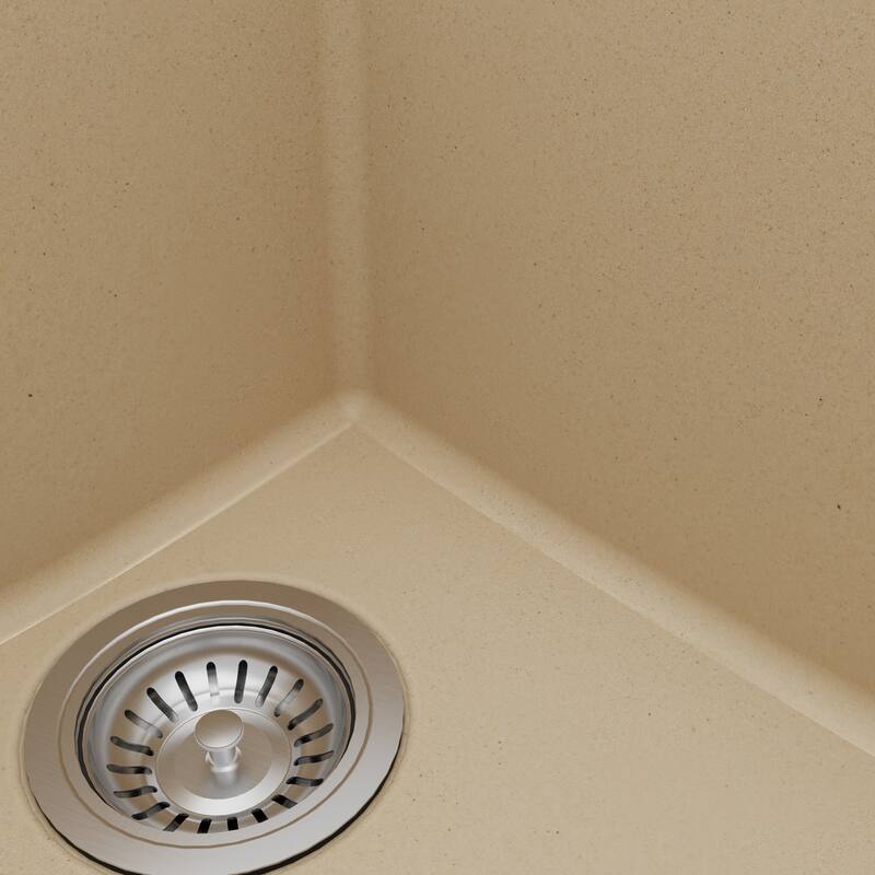 Karran 32" Undermount Large/Small Bowl Quartz Kitchen Sink Kit - 32" x 21.25" x 9"