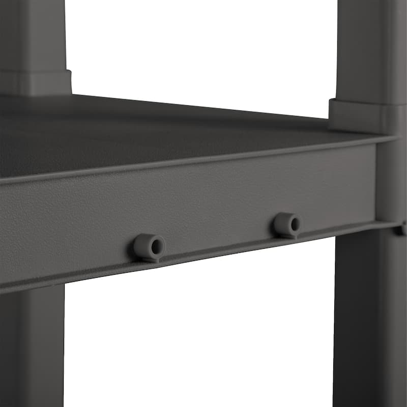 Sterilite Plastic Shelf Storage Organizing Unit with 4 Shelves, Gray, 3 Pack - 3-Pack