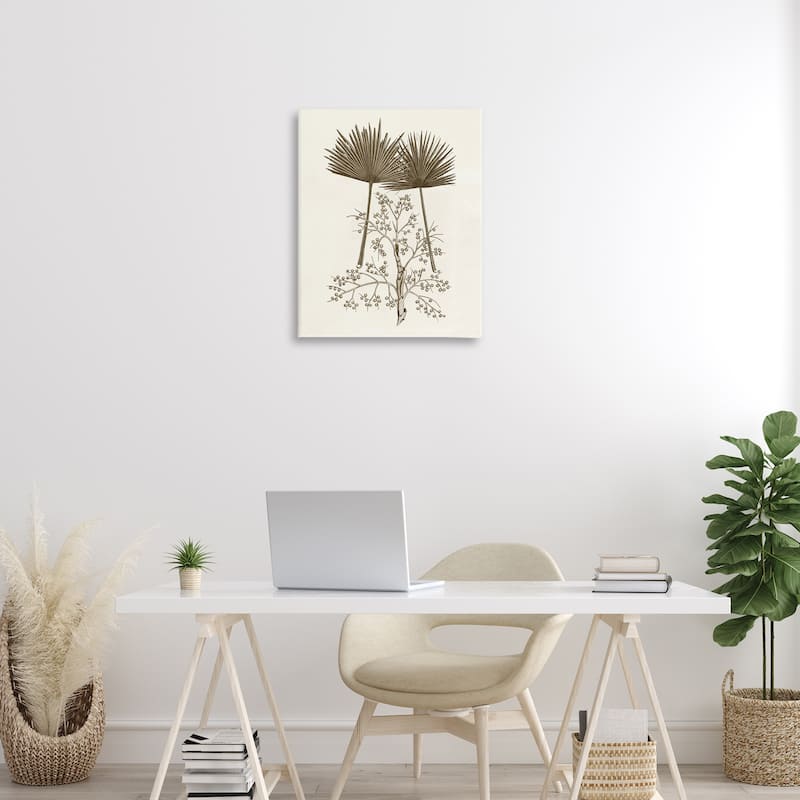 Stupell Palm Leaf & Olive Branches Canvas Wall Art Design By Phillipa Katz