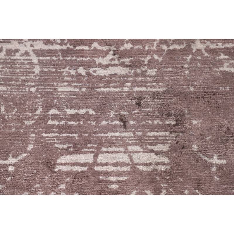 All-Over Abstract Indian Modern Area Accent Rug Handmade Wool Carpet - 3'7"x 5'4"