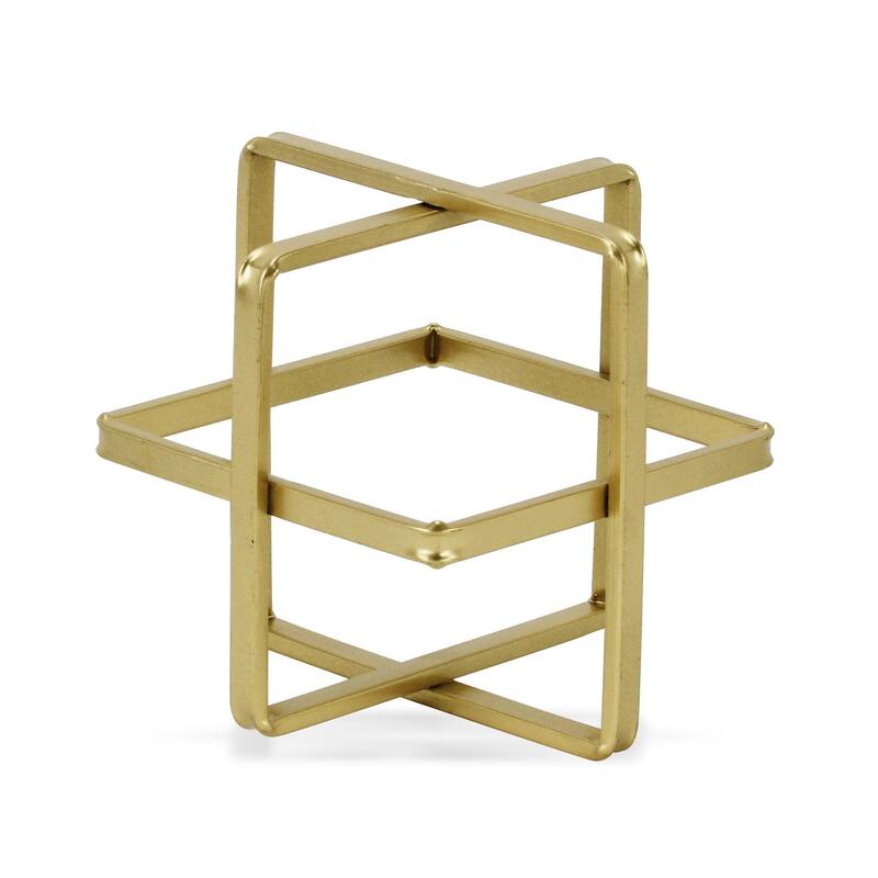 Alle Black Metal Large Geometric Decor Cube
