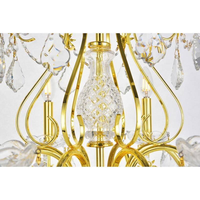 Fleur Illumination 8 light Gold Chandelier