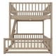 preview thumbnail 20 of 18, Full XL over Queen Bunk Bed with Ladder and Guardrails