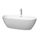 Option Matte White / Brushed Nickel Trim