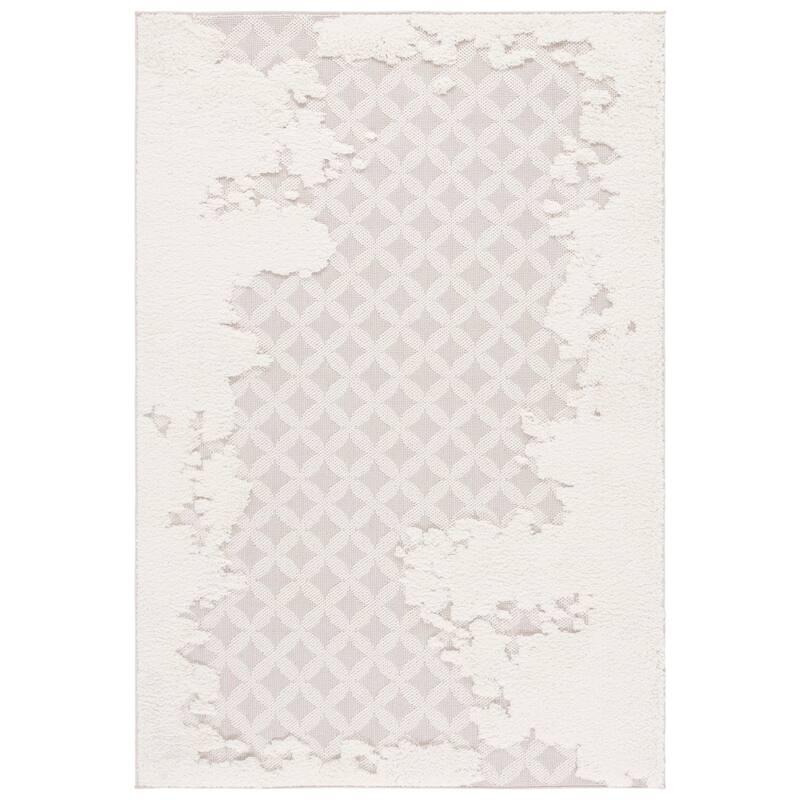 SAFAVIEH Trends Svetlana Scandinavian Geometric Rug - 5'3" x 7'6" - Beige/Ivory