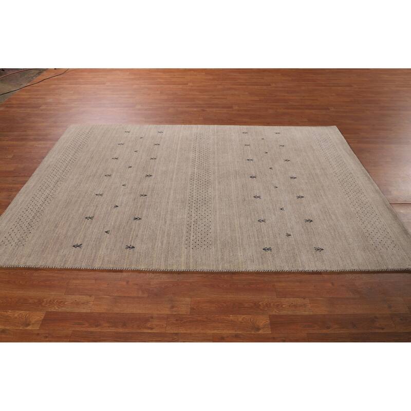 Gabbeh Oriental Area Rug Handmade Tribal Wool Carpet - 5'1"x 8'0"