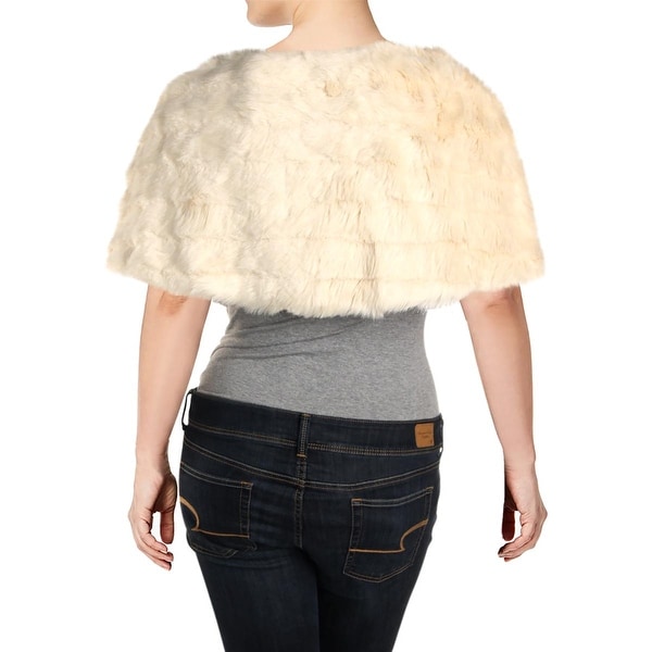 tahari faux fur wrap