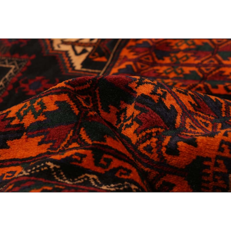 Teimani Orange Rug 3'8" x 7'1" - 3'8 x 7'1