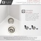 preview thumbnail 6 of 17, STYLISH 27 inch Composite Granite 60/40 Double Bowl Dual Mount Sink - 27" x 18" x 9.5"
