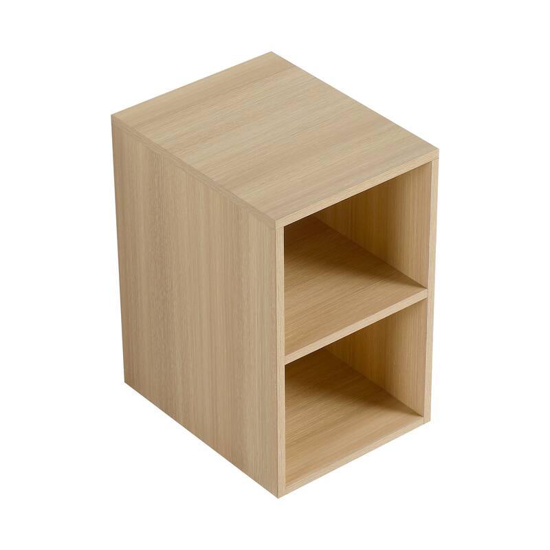 12 Inch Small Wall Mounted Storage Shelves, Bathroom Storage, Plywood, American White Oak