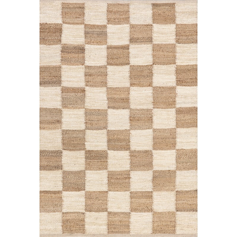 Nuloom Christana Traditional Checkered Jute Area Rug