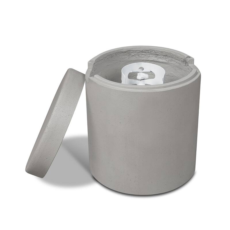 Bryce Propane Tank Cover in Fog Made in the USA by Real Flame