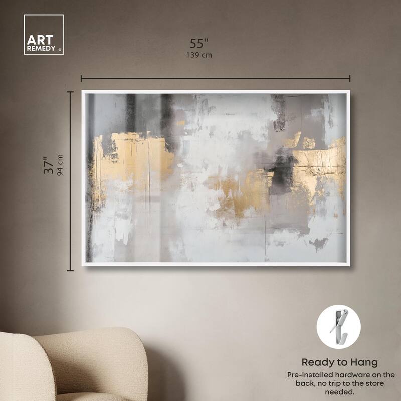 Gilded Gray I Shadowbox by Art Remedy