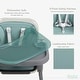 preview thumbnail 17 of 16, Evolur Tiny Throne 2 in 1 Highchair