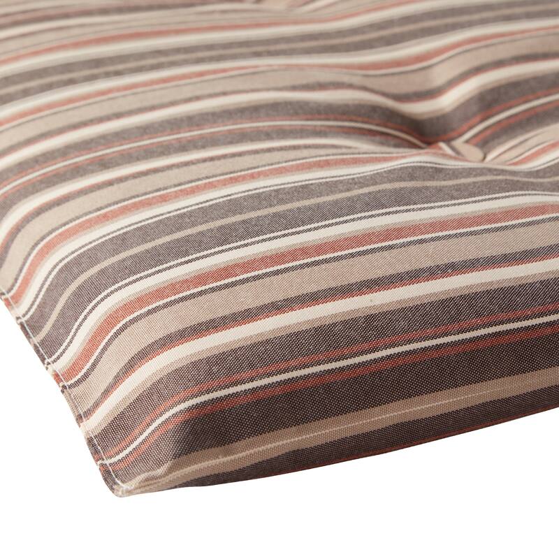 Outdoor Lightweight Striped Chaise Lounge Pad