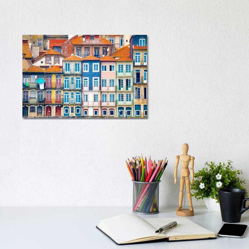 iCanvas "Good Morning Porto, Porto, Portugal" by Jim Nilsen Canvas Print - 8x12x0.75