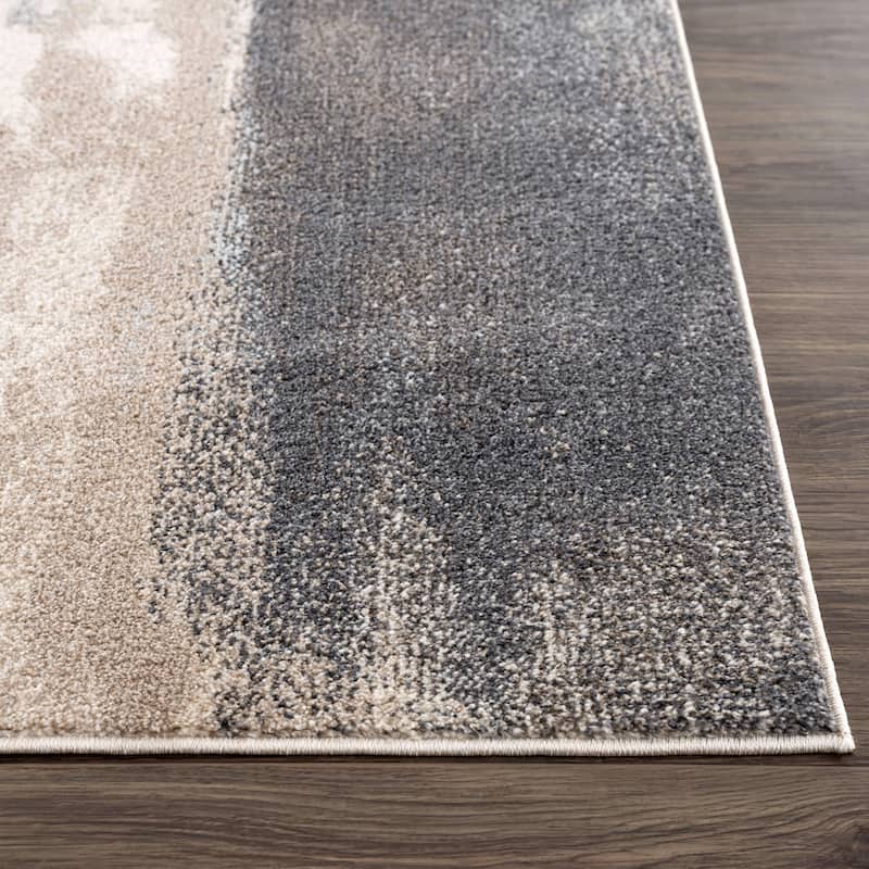 Abani Rugs Sahara SAH120A Wall of Sand Beige Dark Brown Area Rug