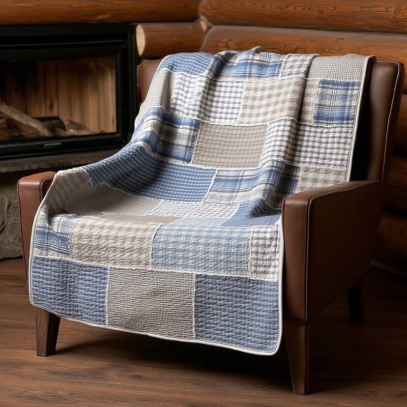 Donna Sharp Slate Cobblestone Cotton Throw