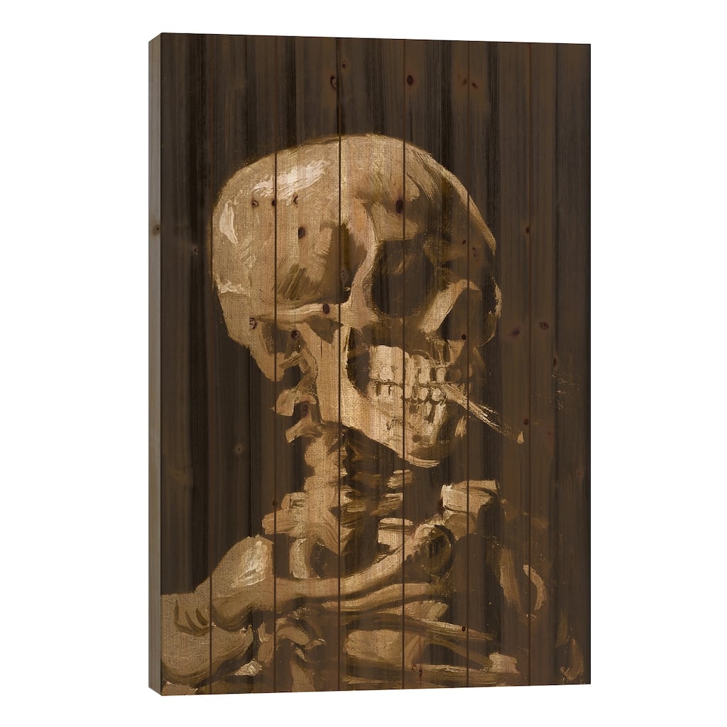 Skull of a Skeleton I Print On Wood by 5by5collective - Multi-Color