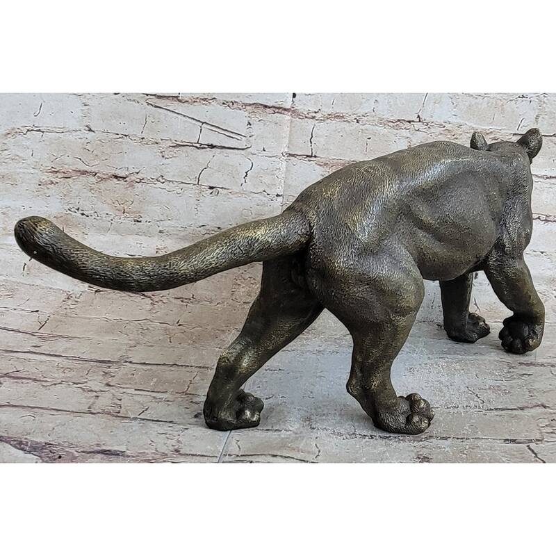 Bronze Metal Imitative Cat Kitten Housecat Sculpture Statue Figurine Feline Art Signed Original