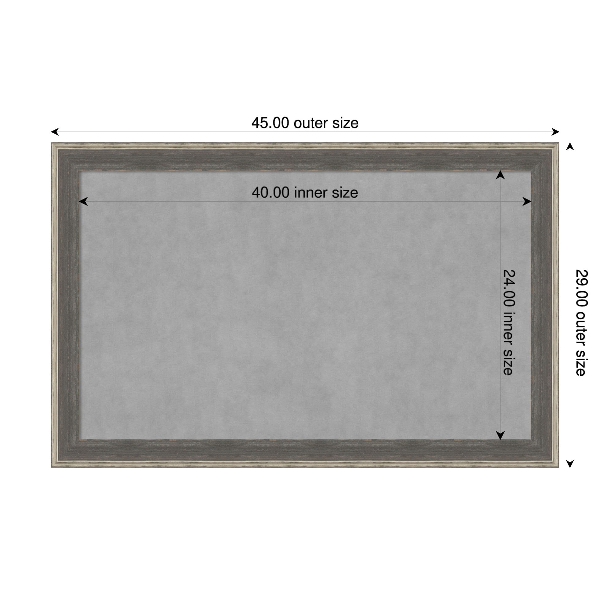 Amanti Art Cottage Grey Silver Framed